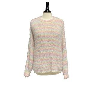 Pinch Rainbow Stripe Oversize Sweater Size Small